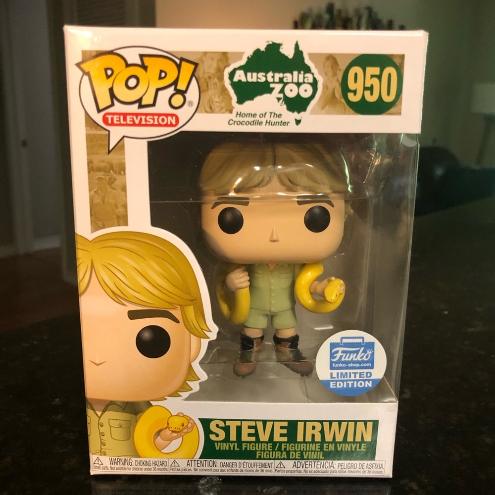 Steve Irwin Snake Funko POP #950 Limited Edition